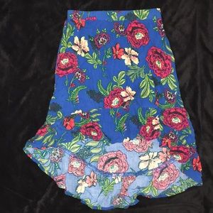 Art class girls skirt floral Hawaiian size 6 blue